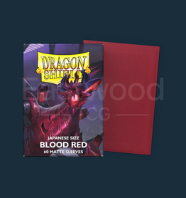 Dragon Shield Blood Red - Matte Sleeves - Japanese Size