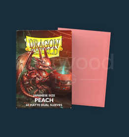 Dragon Shield Peach - Matte Dual Sleeves - Japanese Size